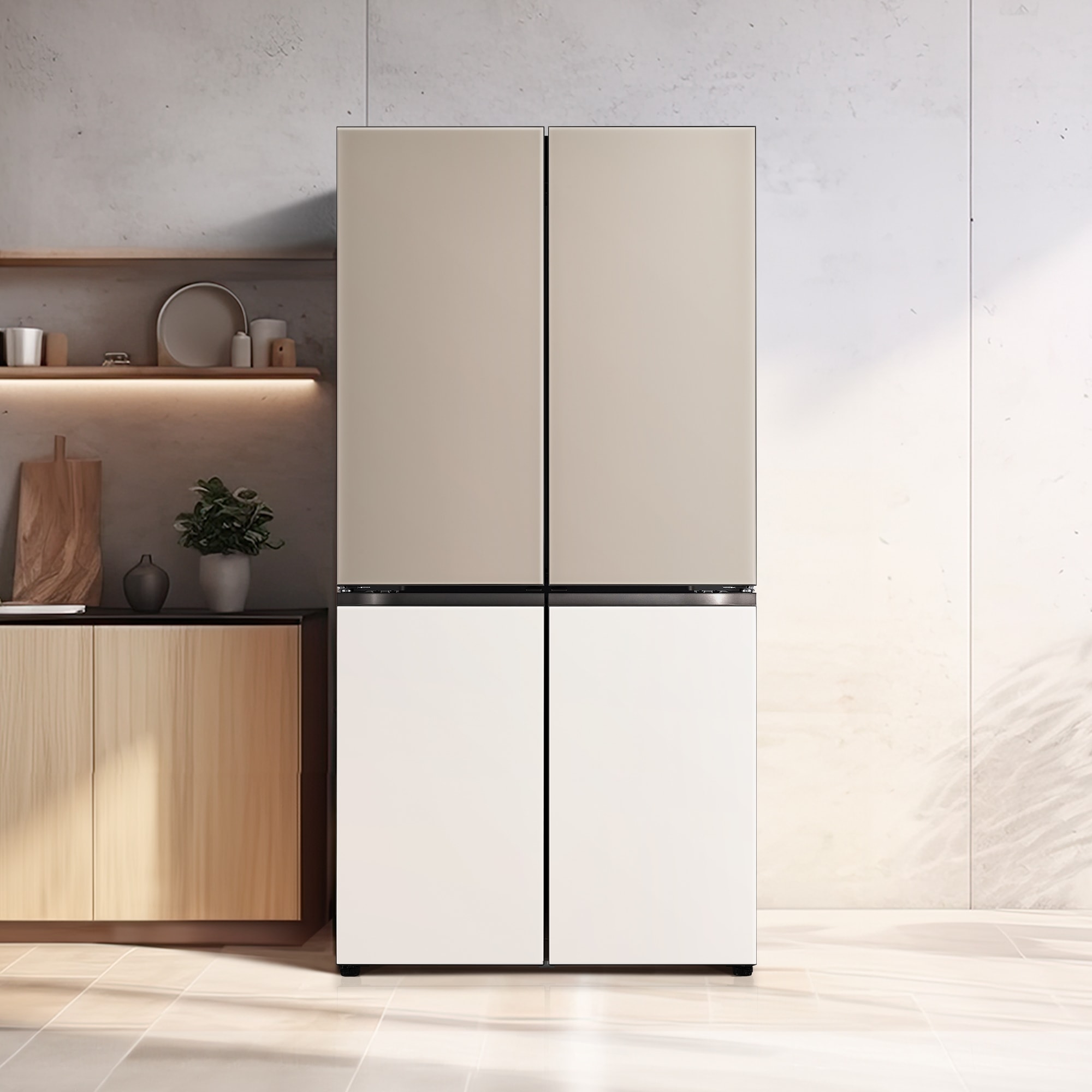 냉장고 LG 디오스 오브제컬렉션 STEM 베이직 냉장고 (더블매직스페이스) (M875GCB28-B.AKOR) 줌이미지 1