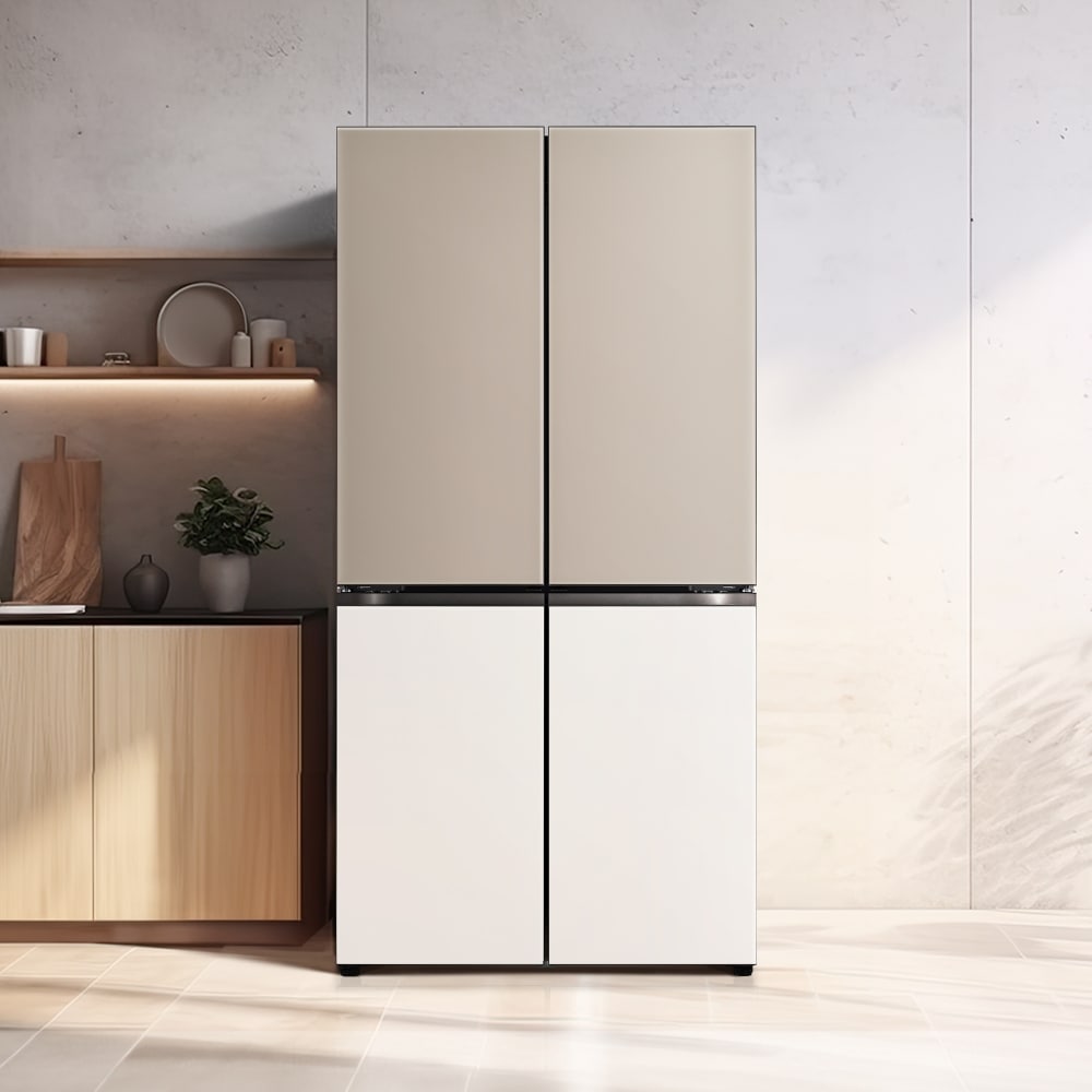 냉장고 LG 디오스 오브제컬렉션 STEM 베이직 냉장고 (더블매직스페이스) (M875GCB28-B.AKOR) 메인이미지 1