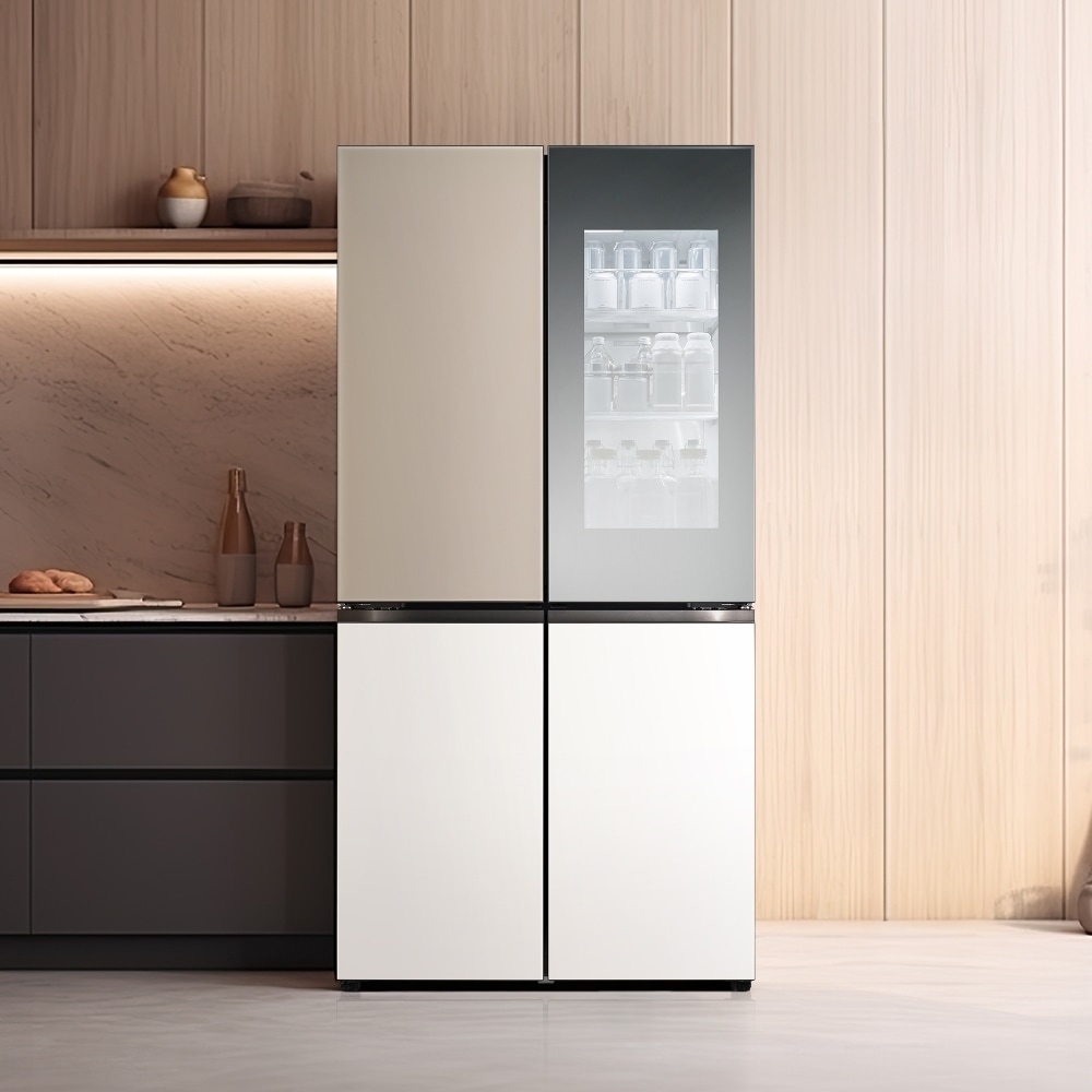 냉장고 LG 디오스 오브제컬렉션 STEM 베이직 냉장고 (노크온 더블매직스페이스) (M875GCB58-B.AKOR) 메인이미지 1