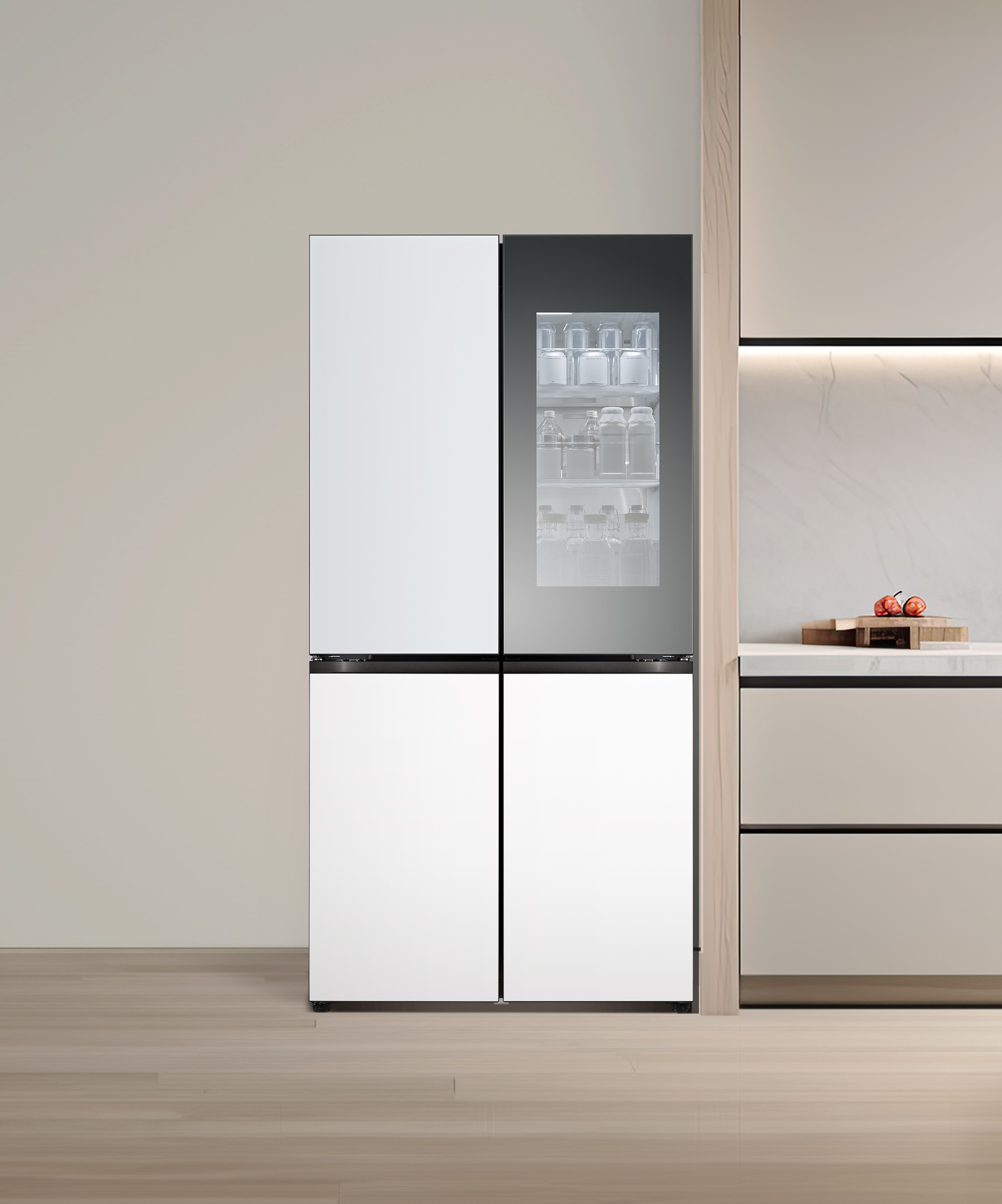 냉장고 LG 디오스 오브제컬렉션 STEM 베이직 냉장고 (노크온 더블매직스페이스) (M875GYW58-B.AKOR) 메인이미지 0