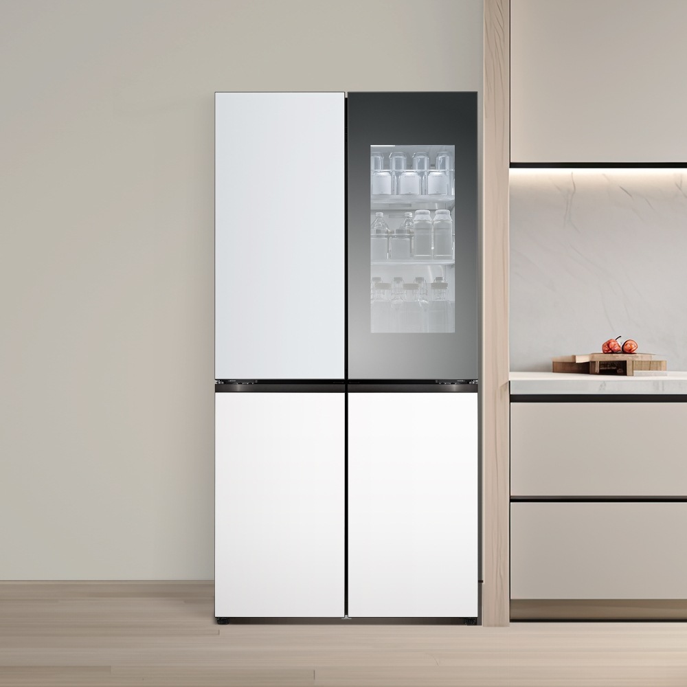 냉장고 LG 디오스 오브제컬렉션 STEM 베이직 냉장고 (노크온 더블매직스페이스) (M875GYW58-B.AKOR) 메인이미지 1