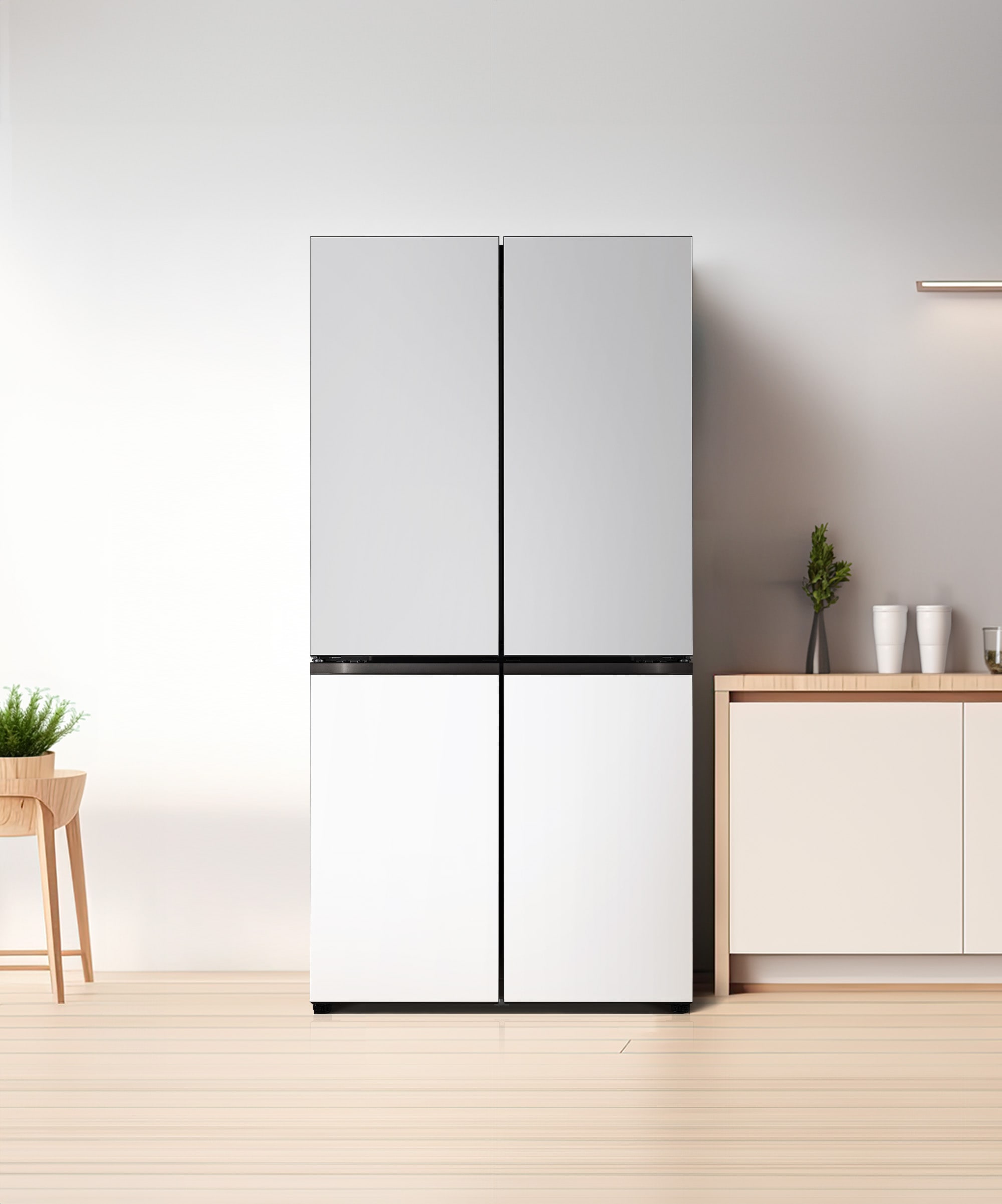 냉장고 LG 디오스 오브제컬렉션 STEM 베이직 냉장고 (더블매직스페이스) (M875MRH28-B.AKOR) 메인이미지 0