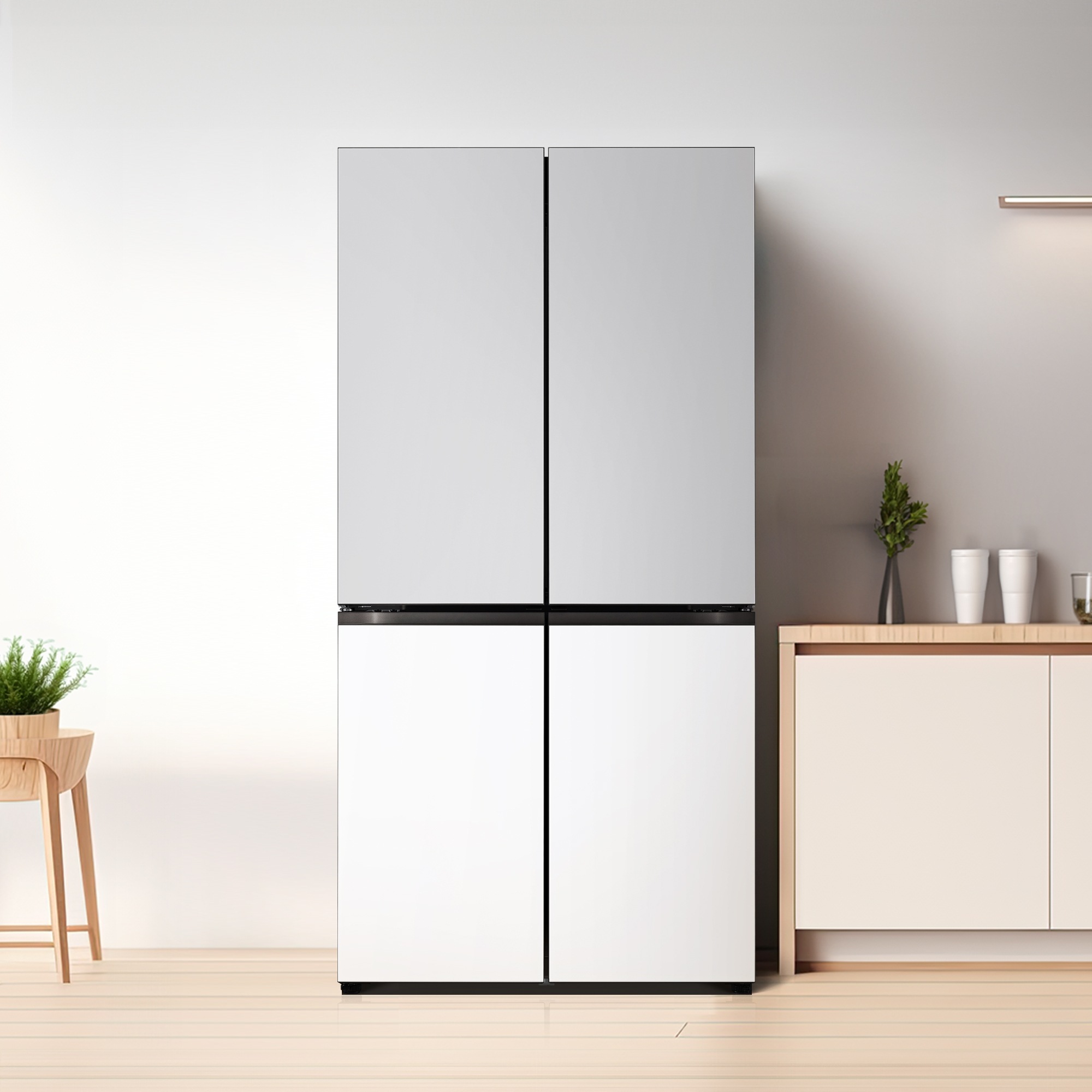 냉장고 LG 디오스 오브제컬렉션 STEM 베이직 냉장고 (더블매직스페이스) (M875MRH28-B.AKOR) 줌이미지 1