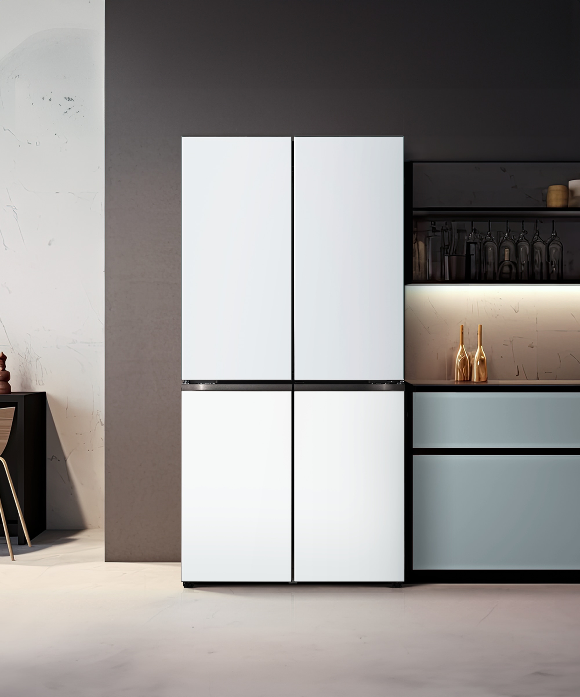 냉장고 LG 디오스 오브제컬렉션 STEM 베이직 냉장고 (매직스페이스) (M875GYW17-B.AKOR) 메인이미지 0