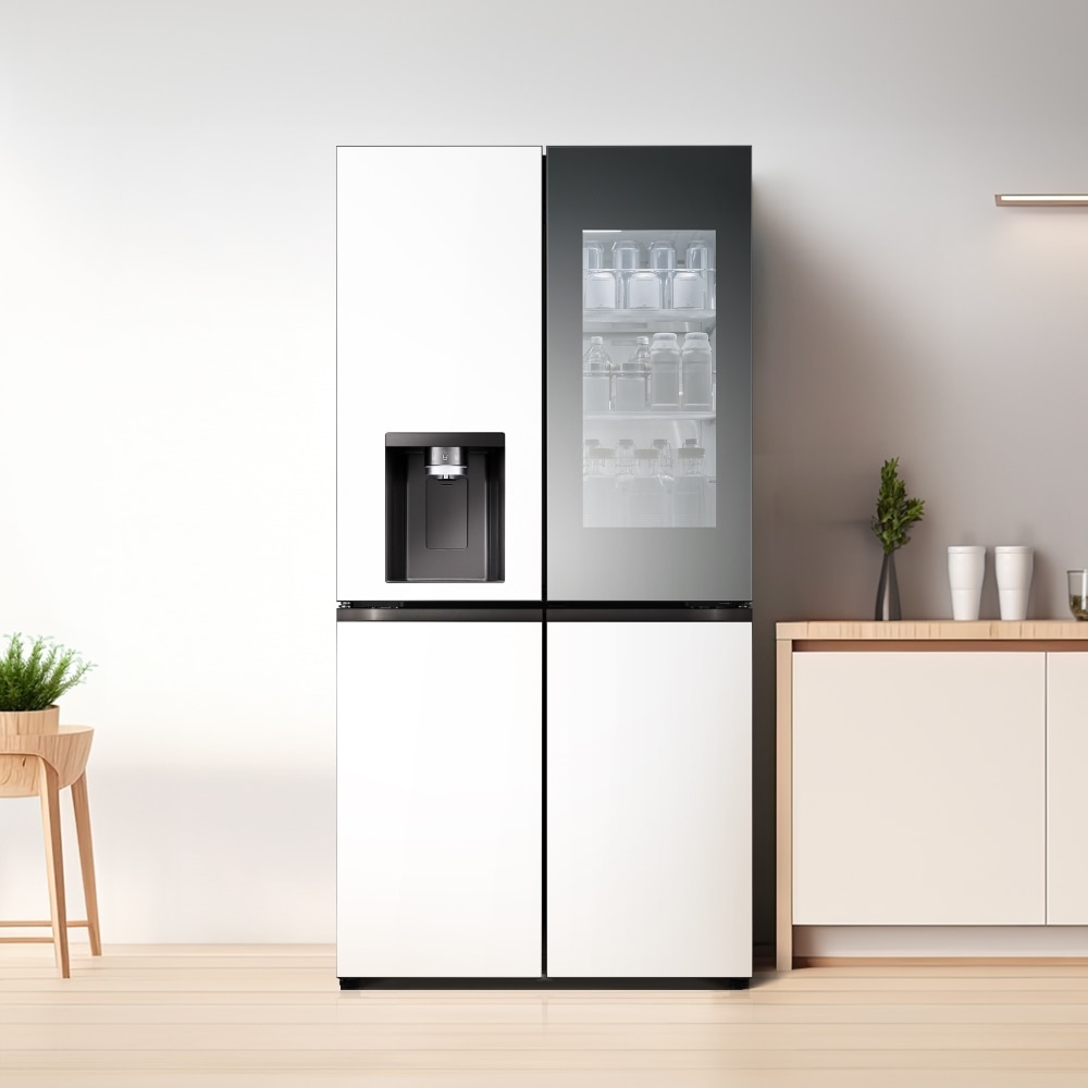 냉장고 LG 디오스 오브제컬렉션 STEM 얼음정수 냉장고 (노크온 매직스페이스) (W825GWW48-B.AKOR) 메인이미지 1