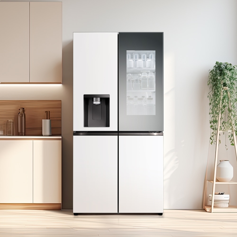 냉장고 LG 디오스 오브제컬렉션 STEM 얼음정수 냉장고 (노크온 매직스페이스) (W825MHH48-B.AKOR) 메인이미지 1