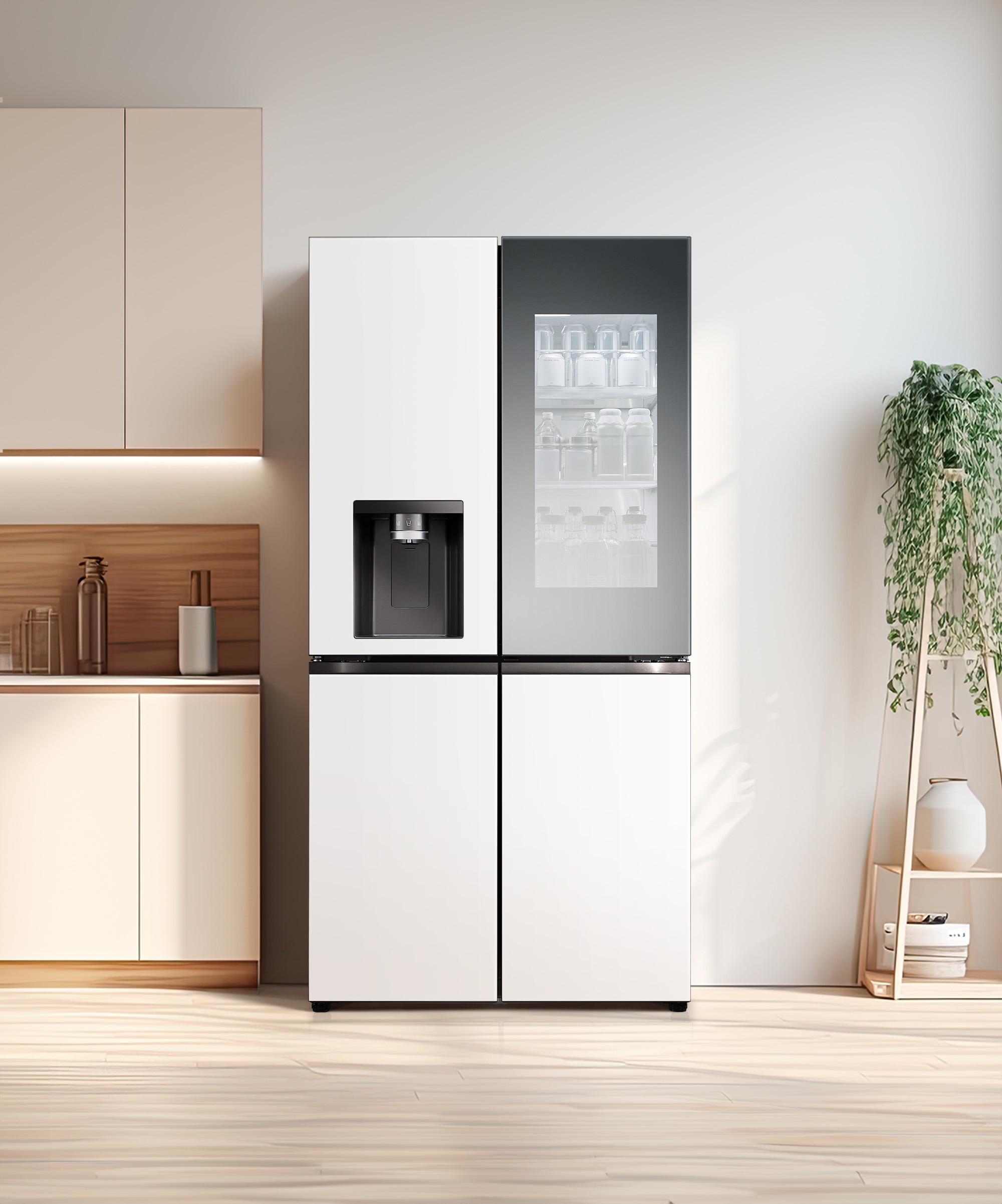 냉장고 LG 디오스 오브제컬렉션 STEM 얼음정수 냉장고 (노크온 매직스페이스) (W825MHH48-B.AKOR) 메인이미지 0