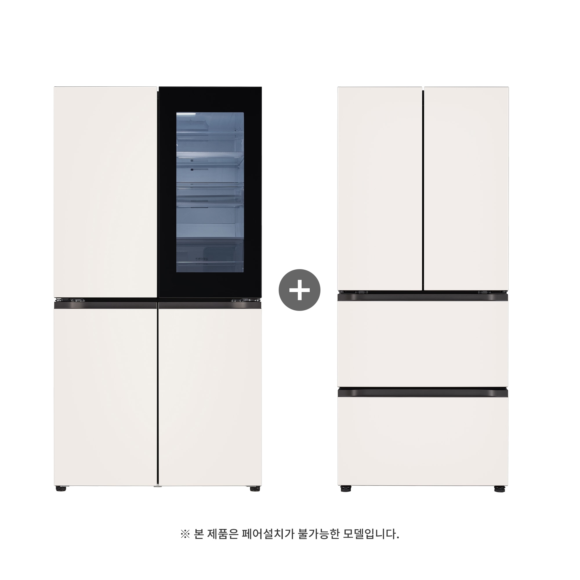 냉장고 LG 디오스 오브제컬렉션 노크온 냉장고+ LG 디오스 오브제컬렉션 김치톡톡 (TZ873MEE-K.CKOR) 줌이미지 0