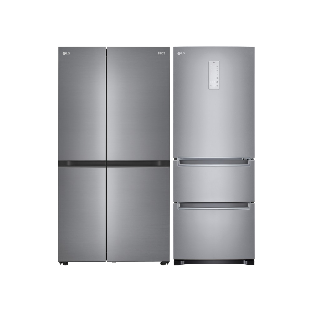냉장고 LG 디오스 베이직 냉장고+ LG 디오스 김치톡톡 (S834SS-K.CKOR) 메인이미지 0