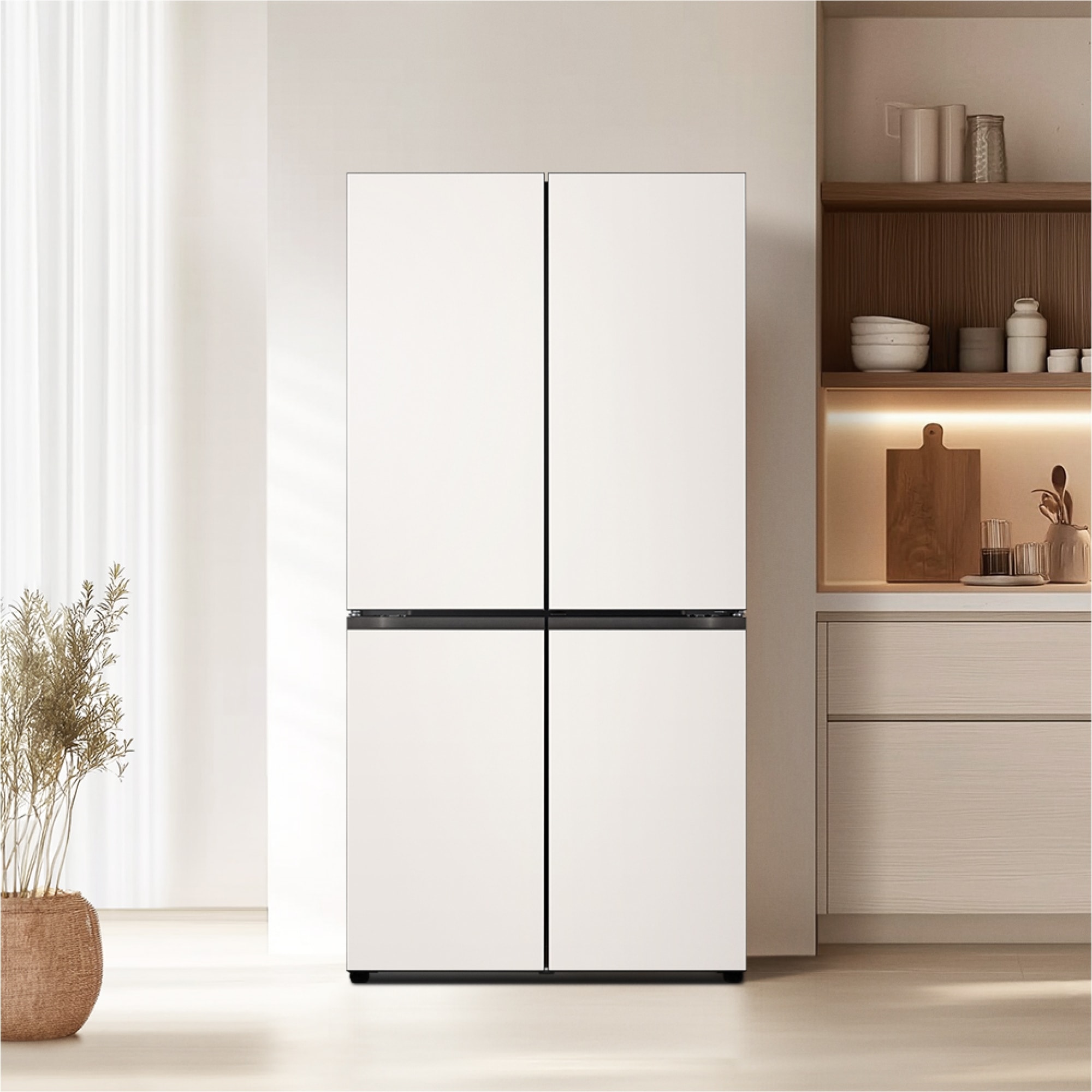 냉장고 LG 디오스 오브제컬렉션 STEM 베이직 냉장고 (매직스페이스) (H875GBB14-B.CKOR) 줌이미지 1