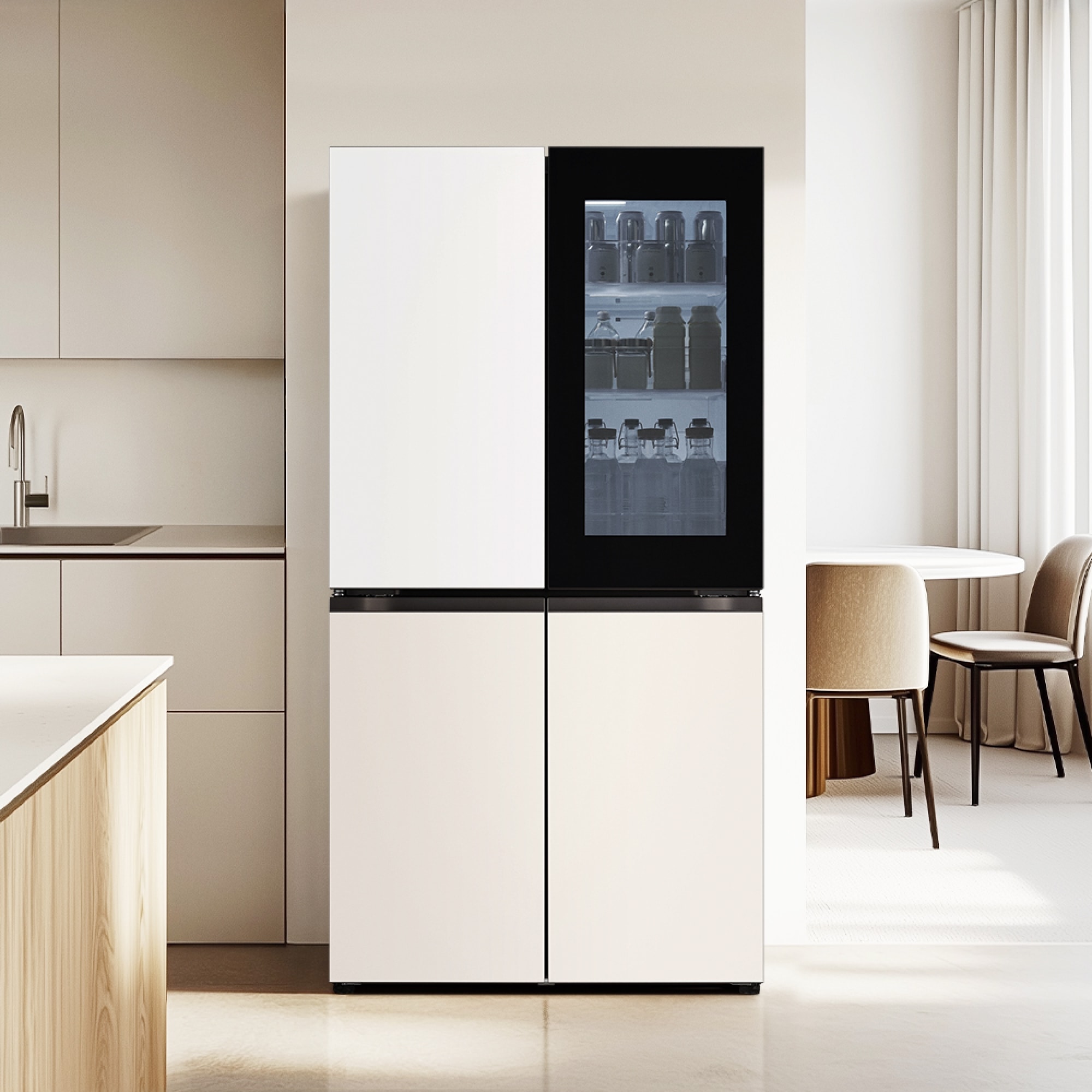 냉장고 LG 디오스 오브제컬렉션 노크온 냉장고 (T875MHE312.CKOR) 줌이미지 1