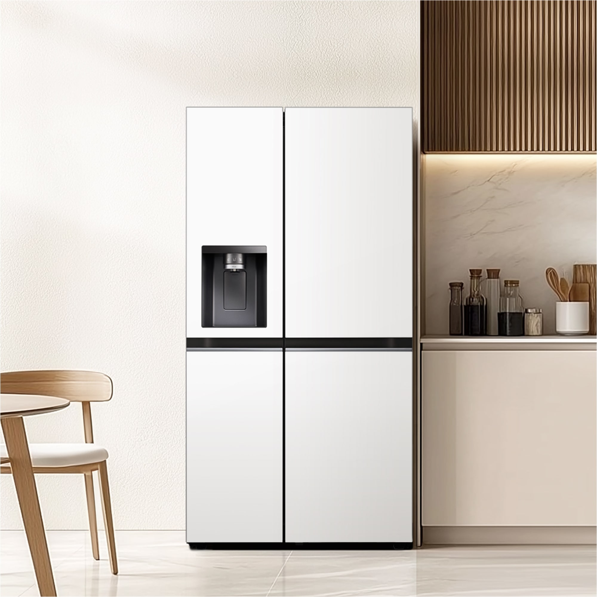 냉장고 LG 디오스 오브제컬렉션 얼음정수 냉장고 (J814MHH1-B.CKOR) 줌이미지 1