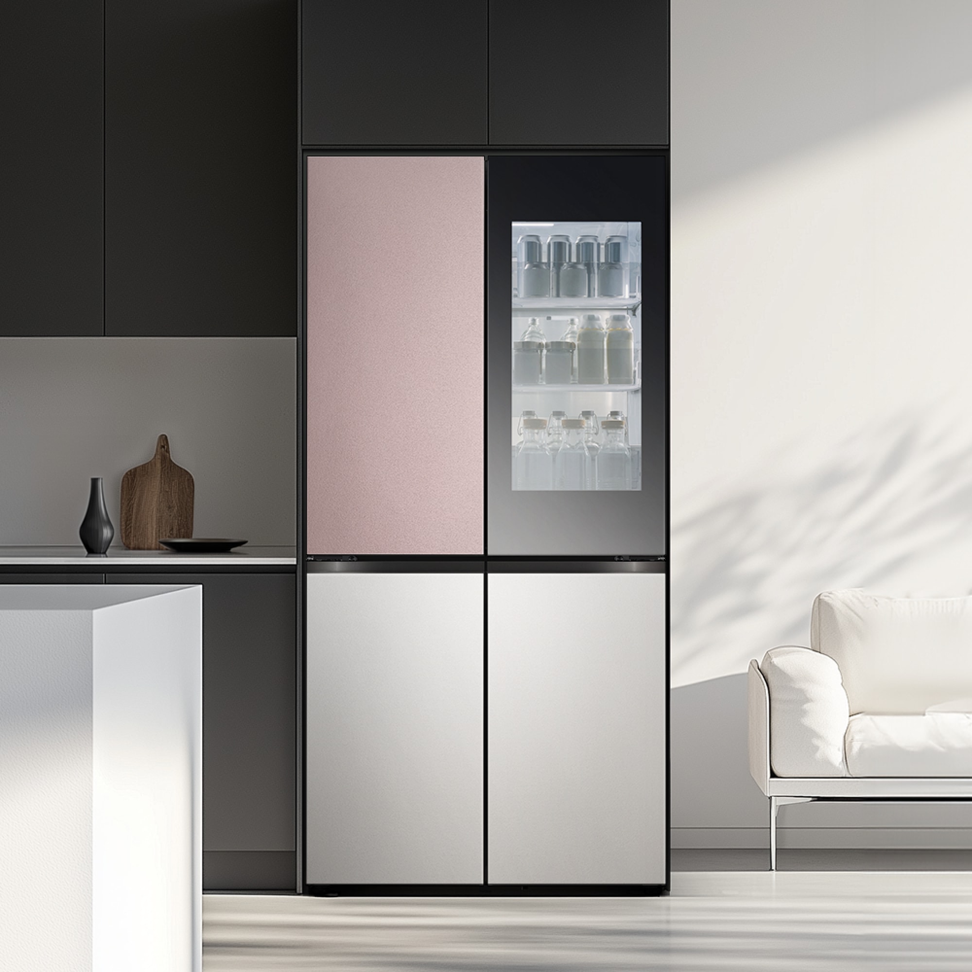 냉장고 LG 디오스 오브제컬렉션 STEM 베이직 냉장고 Fit & Max (노크온) (M626SKV352S.AKOR) 줌이미지 1
