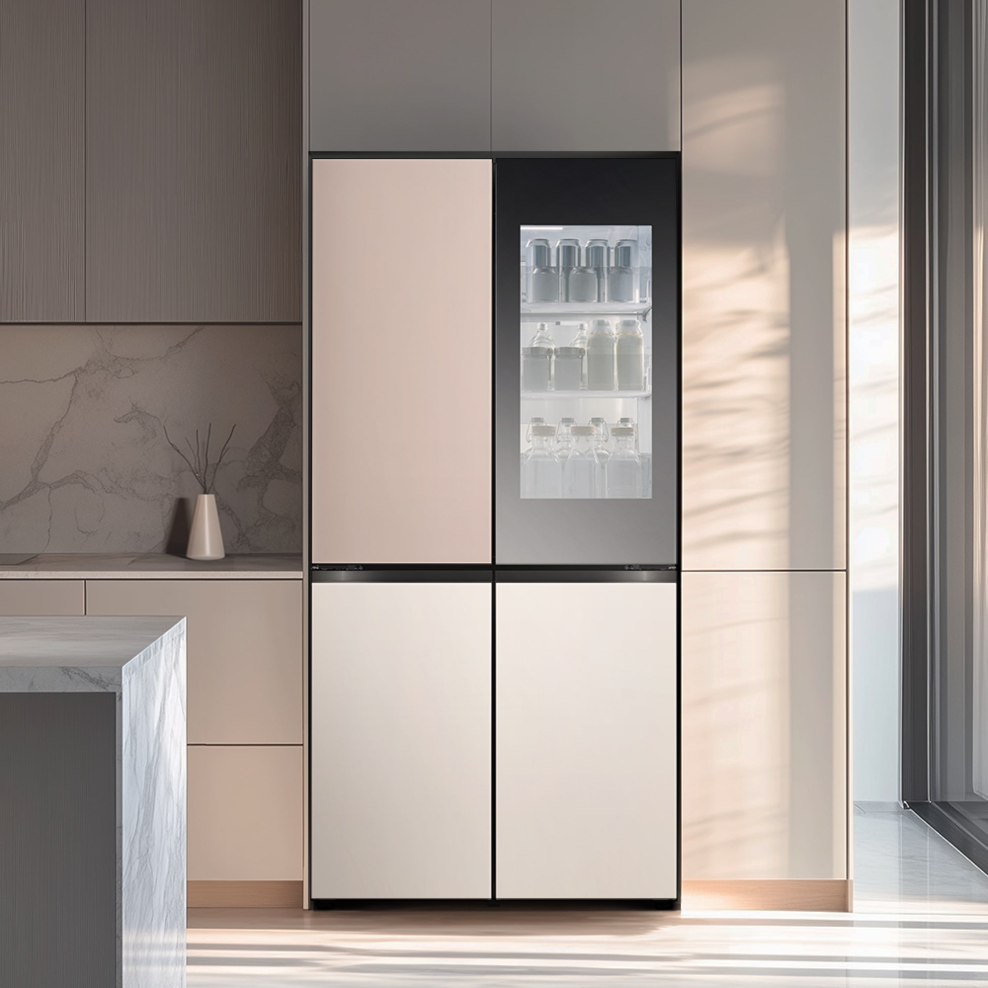 냉장고 LG 디오스 오브제컬렉션 STEM 베이직 냉장고 Fit & Max (노크온) (M626GAG35-B.AKOR) 줌이미지 1