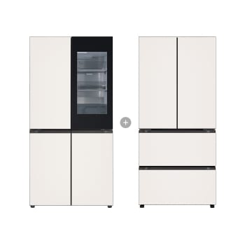 LG 디오스 오브제컬렉션 STEM 베이직 냉장고 Fit & Max (노크온)<br> + LG 디오스 오브제컬렉션 김치톡톡 Fit & Max