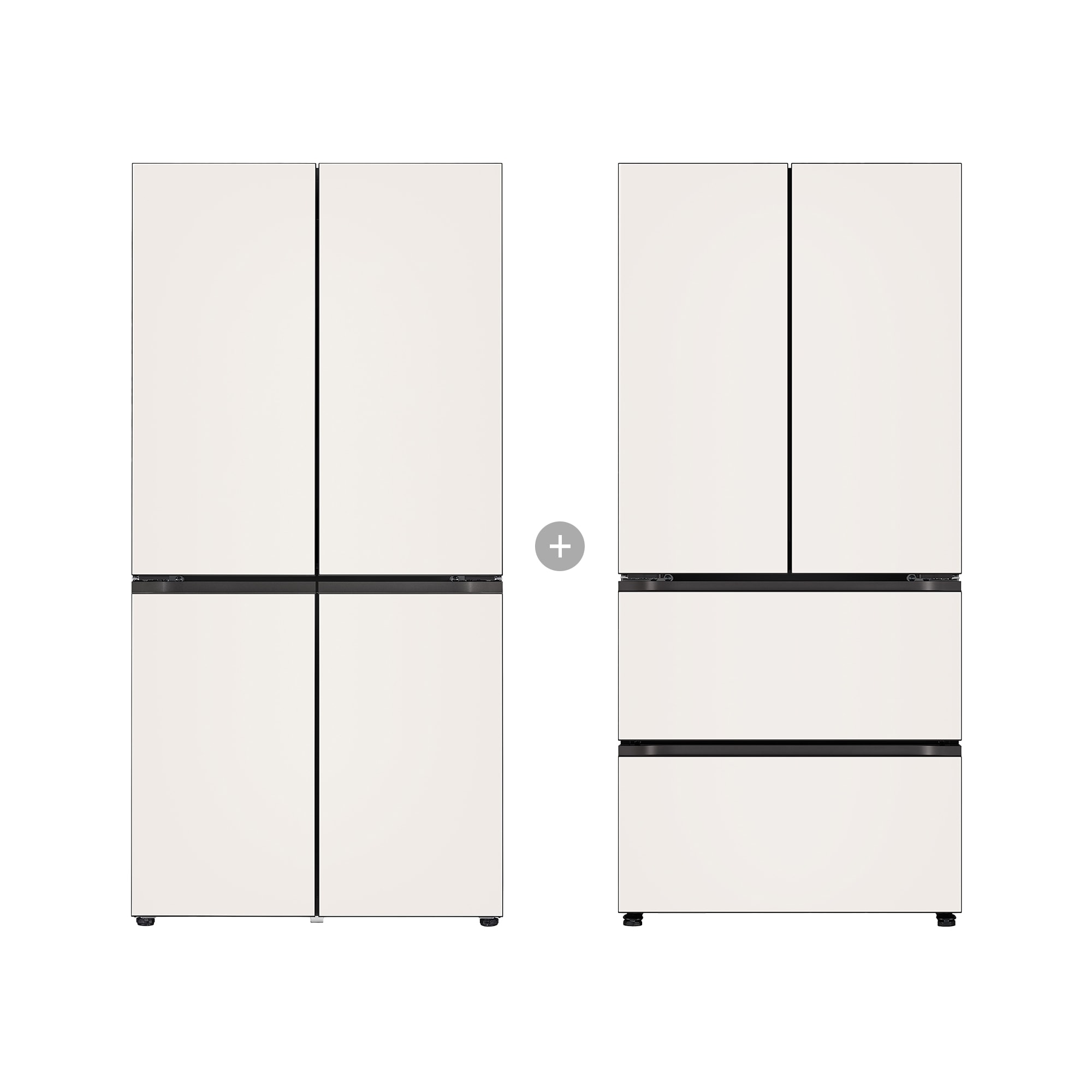 냉장고 LG 디오스 오브제컬렉션 STEM 베이직 냉장고 Fit & Max + LG 디오스 오브제컬렉션 김치톡톡 Fit & Max (R1081GBB057.AKOR) 줌이미지 1