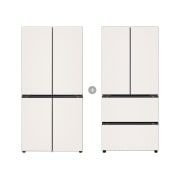 냉장고 LG 디오스 오브제컬렉션 STEM 베이직 냉장고 Fit & Max + LG 디오스 오브제컬렉션 김치톡톡 Fit & Max (R1081GBB057.AKOR) 썸네일이미지 1
