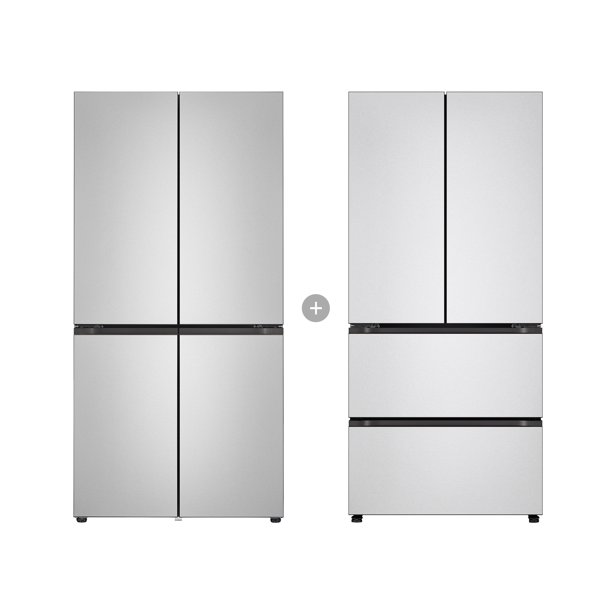 냉장고 LG 디오스 오브제컬렉션 STEM 베이직 냉장고 Fit & Max + LG 디오스 오브제컬렉션 김치톡톡 Fit & Max (R1081SVV057.AKOR) 줌이미지 1