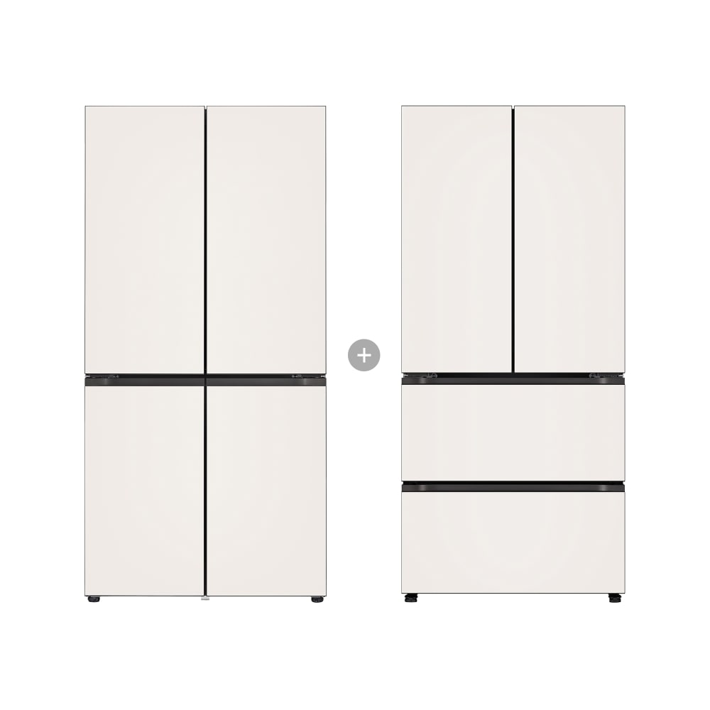 김치냉장고 LG 디오스 오브제컬렉션 STEM 베이직 냉장고 Fit & Max + LG 디오스 오브제컬렉션 김치톡톡(본체) (R1081GBB055.AKOR) 메인이미지 0