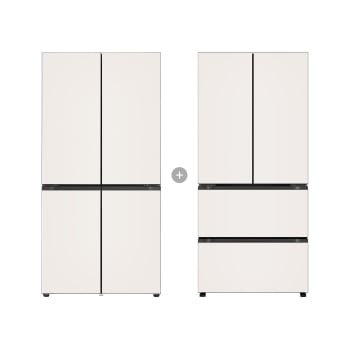 LG 디오스 오브제컬렉션 STEM 베이직 냉장고 Fit & Max + LG 디오스 오브제컬렉션 김치톡톡(본체)