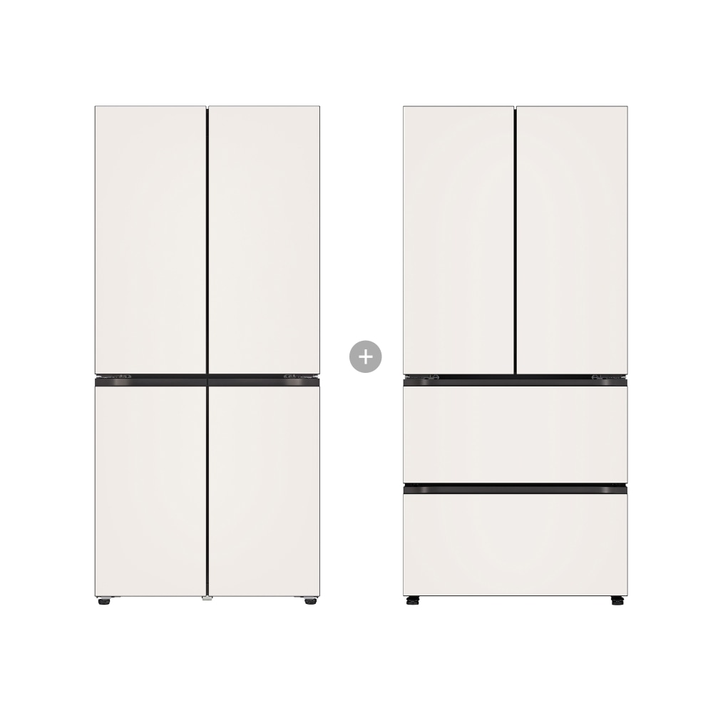 냉장고 LG 디오스 오브제컬렉션 냉장고 Fit & Max + LG 디오스 오브제컬렉션 김치톡톡 Fit & Max (R984GBB012.AKOR) 메인이미지 0