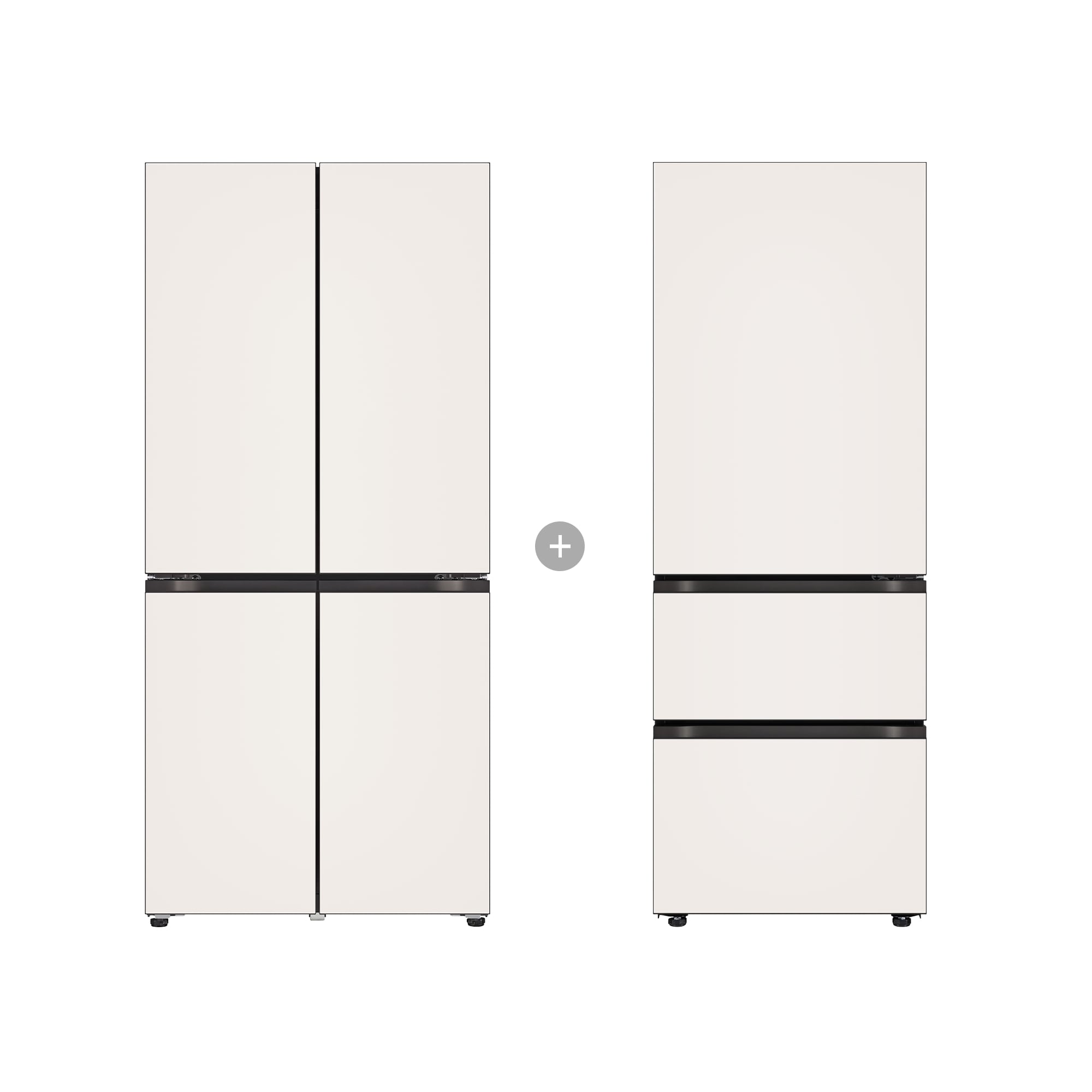 냉장고 LG 디오스 오브제컬렉션 냉장고 Fit & Max + LG 디오스 오브제컬렉션 김치톡톡 Fit & Max (R828GBB012.AKOR) 줌이미지 1