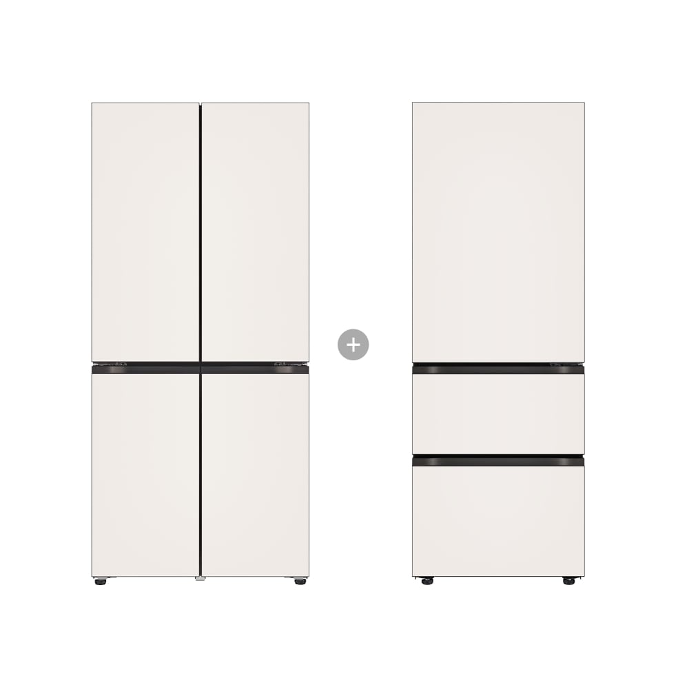 냉장고 LG 디오스 오브제컬렉션 냉장고 Fit & Max + LG 디오스 오브제컬렉션 김치톡톡 Fit & Max (R828GBB012.AKOR) 메인이미지 0