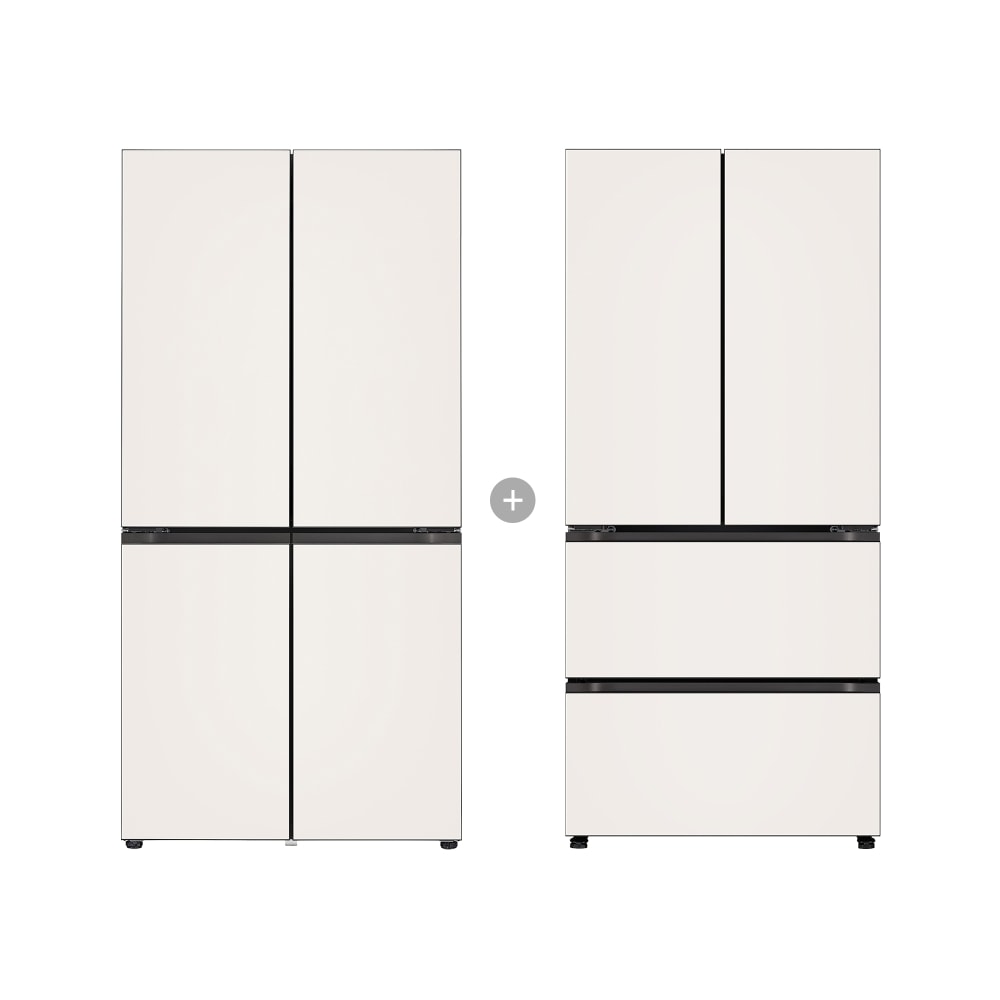 냉장고 LG 디오스 오브제컬렉션 냉장고 Fit & Max + LG 디오스 오브제컬렉션 김치톡톡 Fit & Max (R1093GBB037.AKOR) 메인이미지 0