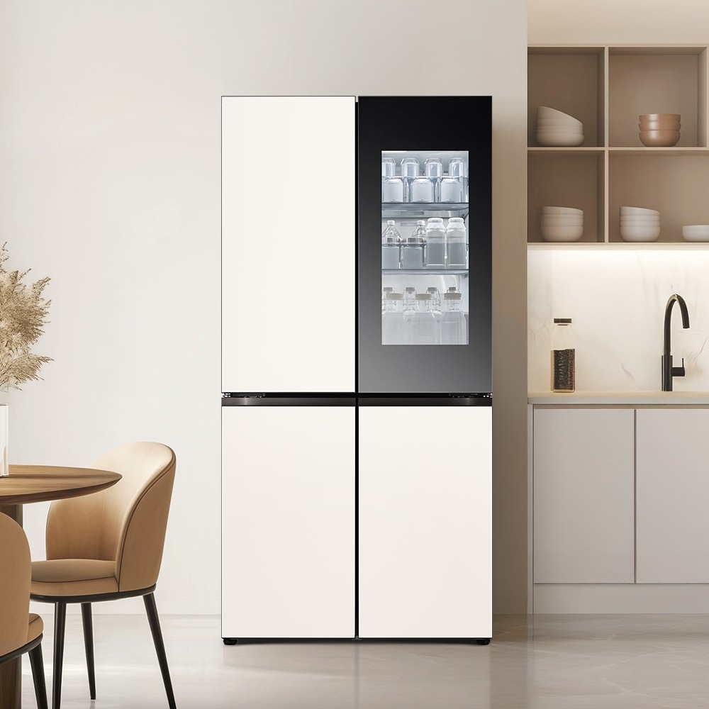 냉장고 LG 디오스 AI 오브제컬렉션 STEM 베이직 냉장고 (노크온 매직스페이스) (M876GBB47-B.AKOR) 메인이미지 1