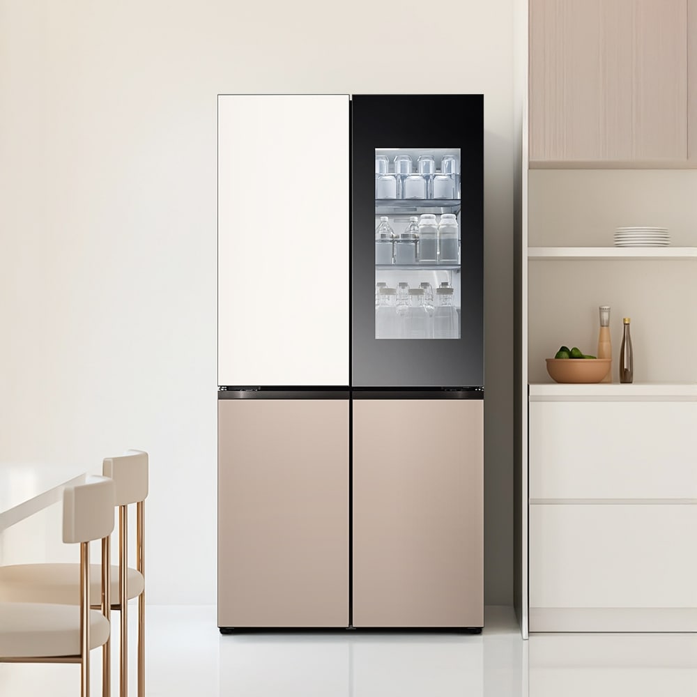 냉장고 LG 디오스 AI 오브제컬렉션 STEM 베이직 냉장고 (노크온 매직스페이스) (M876GBC472.AKOR) 메인이미지 1