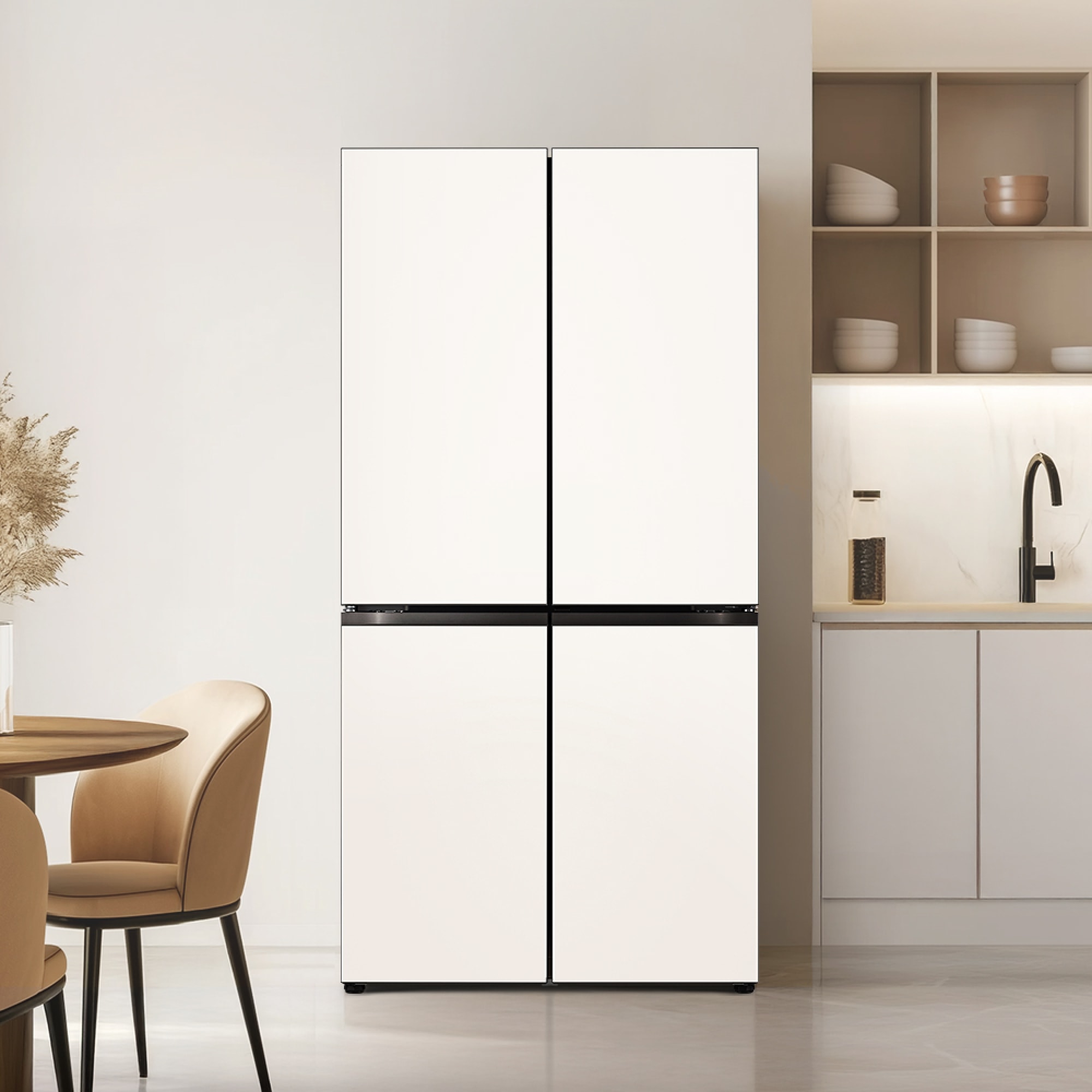 냉장고 LG 디오스 AI 오브제컬렉션 STEM 베이직 냉장고 (매직스페이스) (M876GBB18-B.AKOR) 줌이미지 1