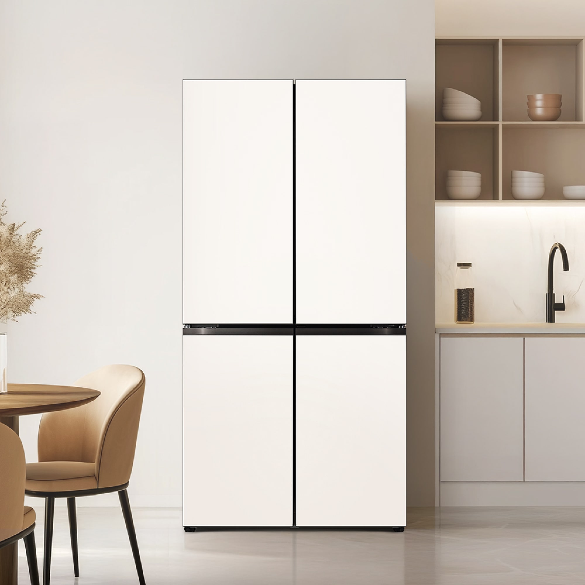 냉장고 LG 디오스 AI 오브제컬렉션 STEM 베이직 냉장고 (매직스페이스) (M876GBB16-B.AKOR) 줌이미지 1