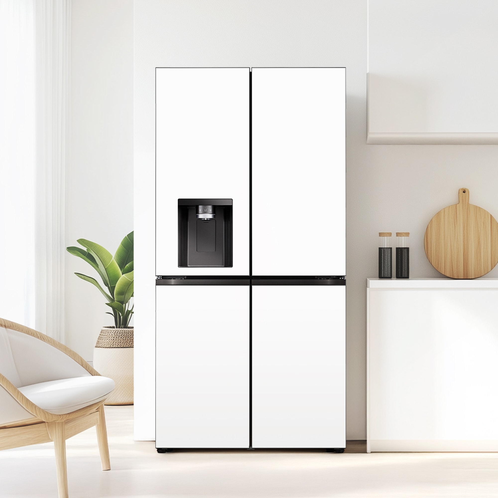 냉장고 LG 디오스 AI 오브제컬렉션 STEM 얼음정수 냉장고 (매직스페이스) (W826GQQ182S.AKOR) 줌이미지 1