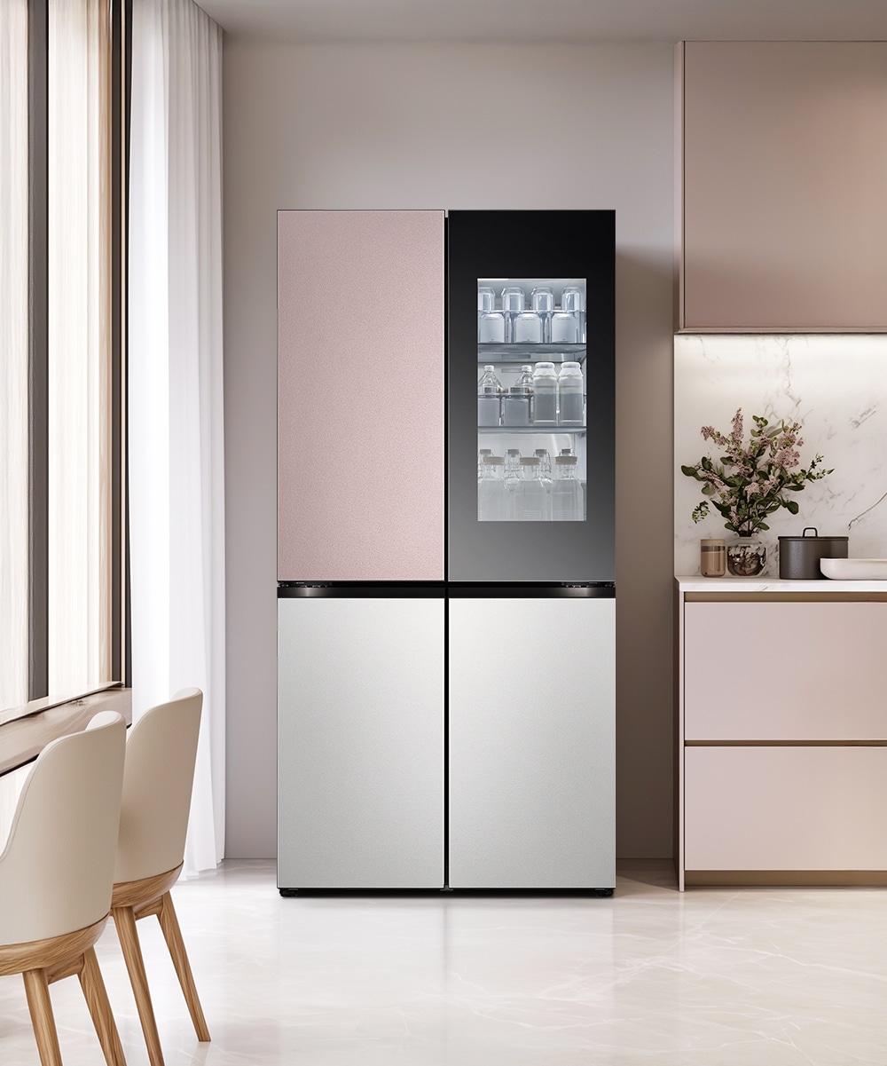 냉장고 LG 디오스 AI 오브제컬렉션 STEM 베이직 냉장고 (노크온 더블매직스페이스) (M876SKV582S.AKOR) 메인이미지 0