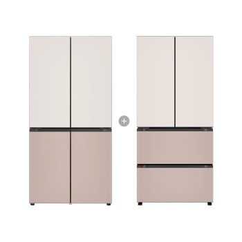 LG 디오스 오브제컬렉션 STEM 베이직 냉장고 Fit & Max + LG 디오스 오브제컬렉션 김치톡톡 Fit & Max