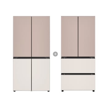LG 디오스 오브제컬렉션 STEM 베이직 냉장고 Fit & Max + LG 디오스 오브제컬렉션 김치톡톡 Fit & Max