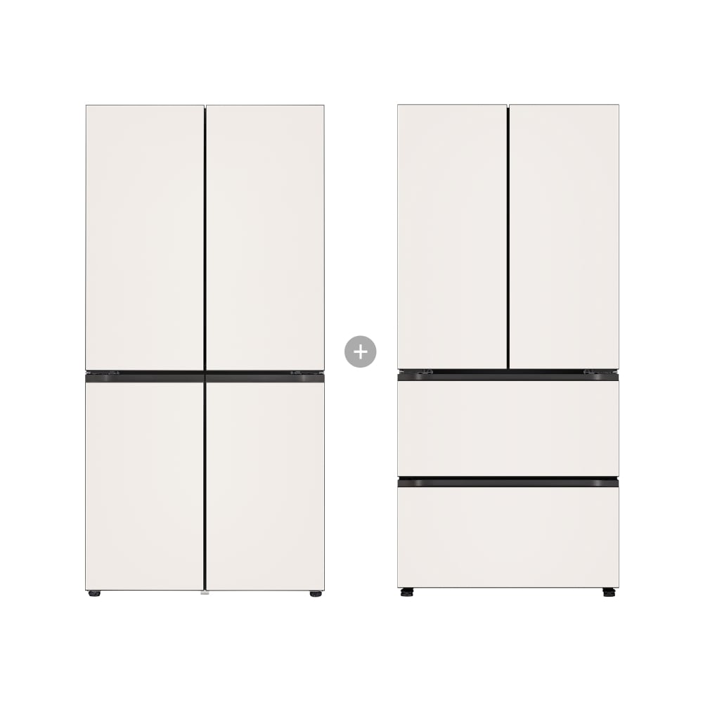 냉장고 LG 디오스 오브제컬렉션 냉장고 Fit & Max + LG 디오스 오브제컬렉션 김치톡톡 Fit & Max (R1093GBB022.AKOR) 메인이미지 0