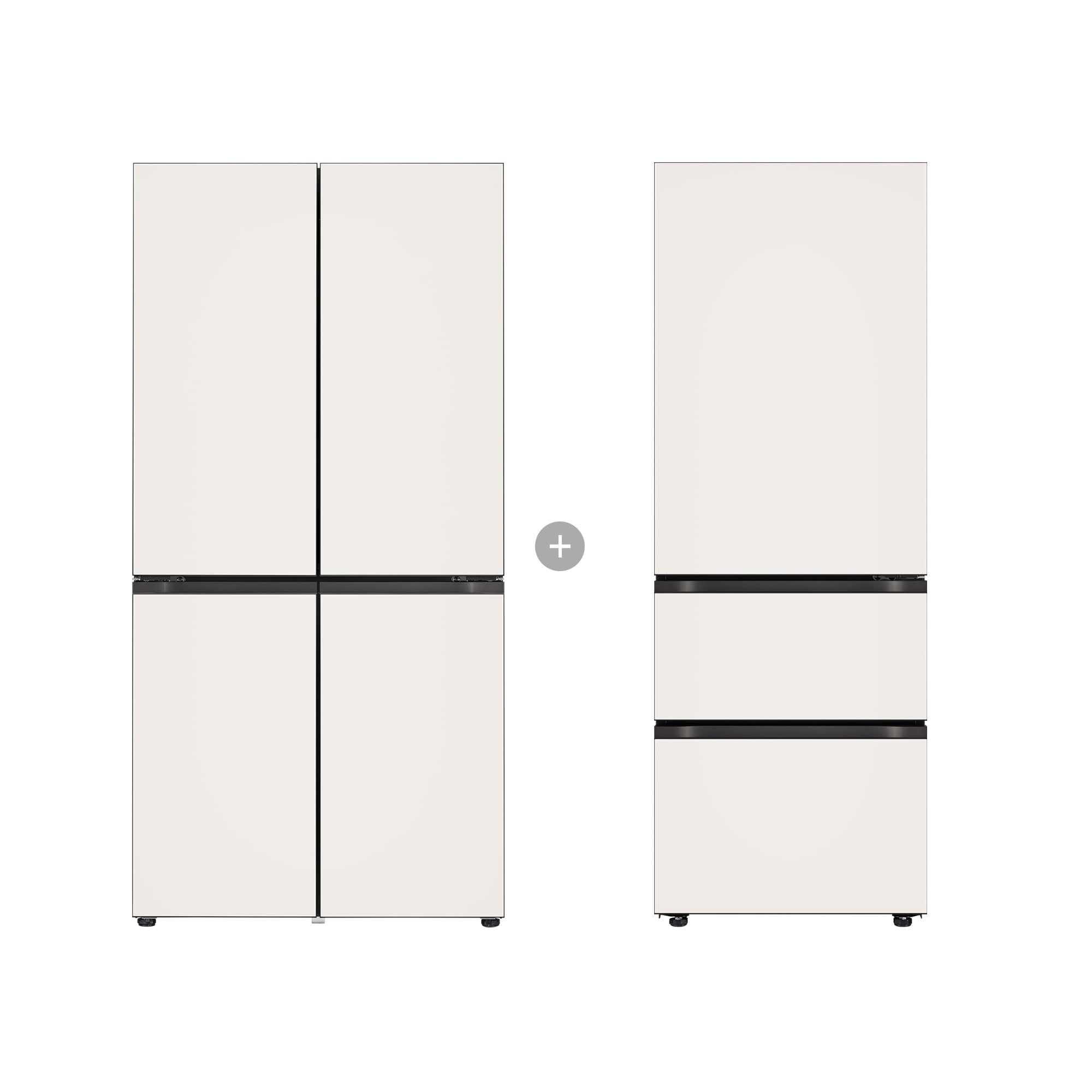 냉장고 LG 디오스 오브제컬렉션 STEM 베이직 냉장고 Fit & Max + LG 디오스 오브제컬렉션 김치톡톡 Fit & Max (R925GBB057.AKOR) 줌이미지 1