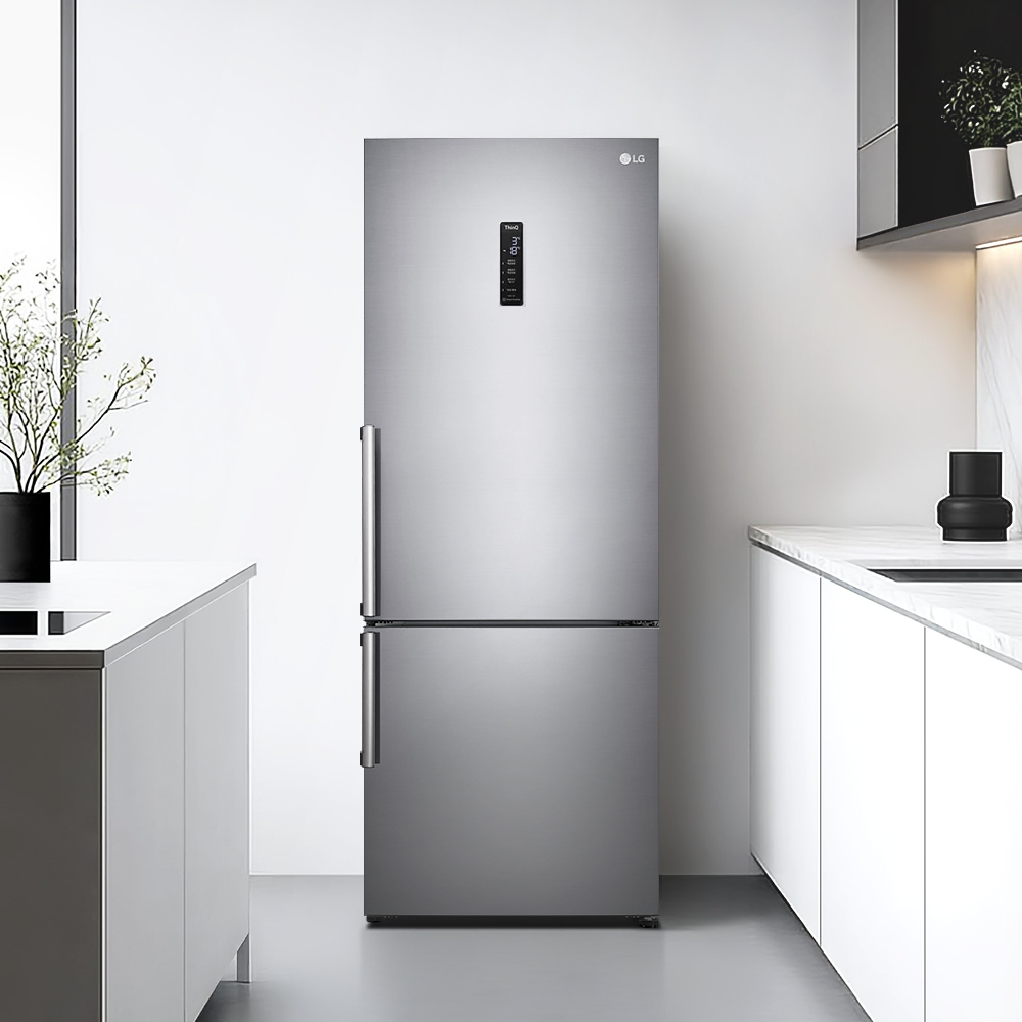 냉장고 LG 모던엣지 냉장고 (M451PS53.AKOR) 줌이미지 1