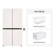 냉장고 (특별 사은품 패키지) LG 디오스 오브제컬렉션 매직스페이스 냉장고 + 야채 트레이 + 계란 트레이 (T875MEE111U.CKOR) 썸네일이미지 1