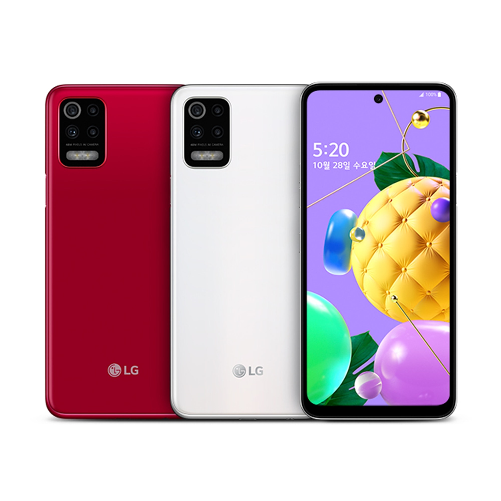 스마트폰 LG Q52 (자급제용) (LMQ520NO.AKORWH) 줌이미지 0