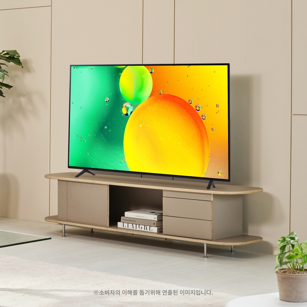 TV LG 나노셀 TV (스탠드형) (55NANO75KQS.AKRG) 메인이미지 0