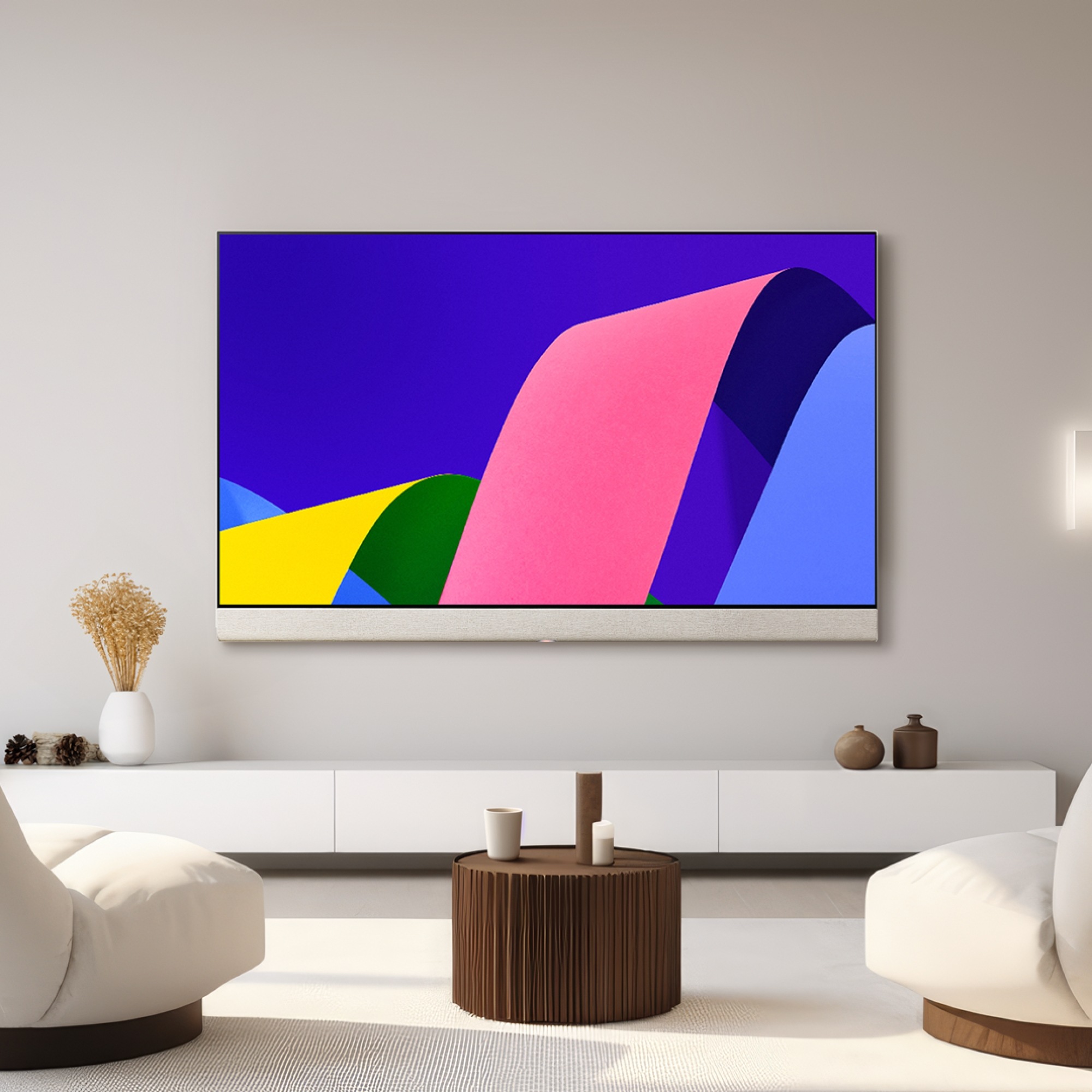 LG 오브제컬렉션 LG 올레드 오브제컬렉션 Posé (포제) (벽걸이) (55LX1QKNAW.AKR) 줌이미지 1