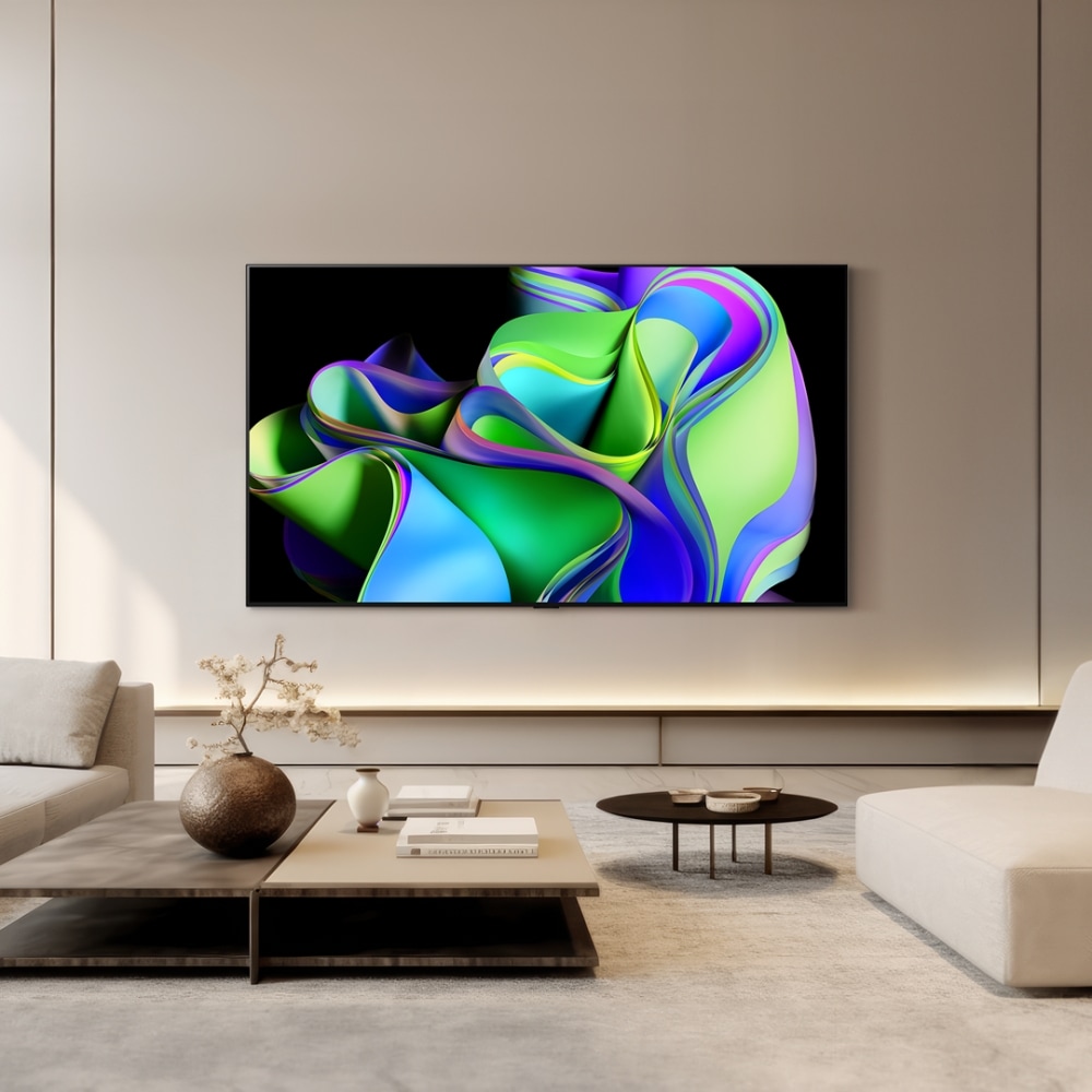 TV LG 올레드 evo (벽걸이형) (OLED77C3SW.AKRG) 메인이미지 1