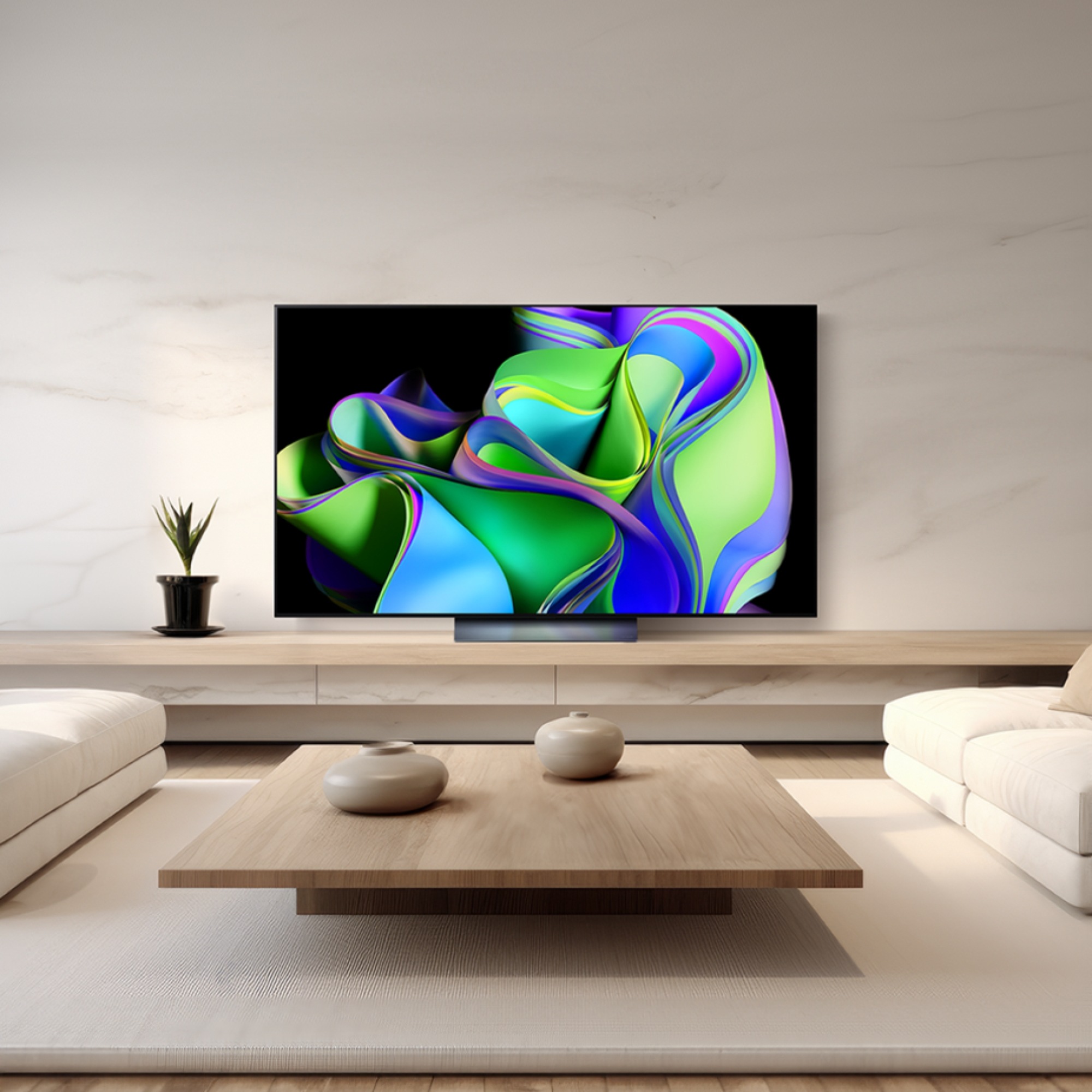 TV LG 올레드 evo (스탠드형) (OLED65C3SS.AKRG) 줌이미지 1