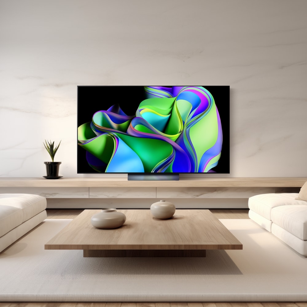 TV LG 올레드 evo (스탠드형) (OLED65C3SS.AKRG) 메인이미지 1
