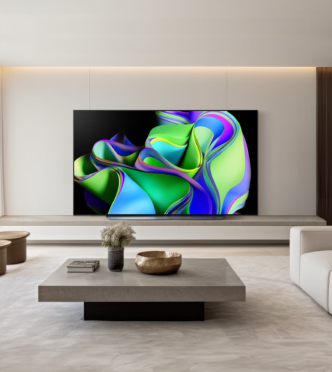 TV LG 올레드 evo (스탠드형) (OLED83C3QS.AKRG) 메인이미지 0