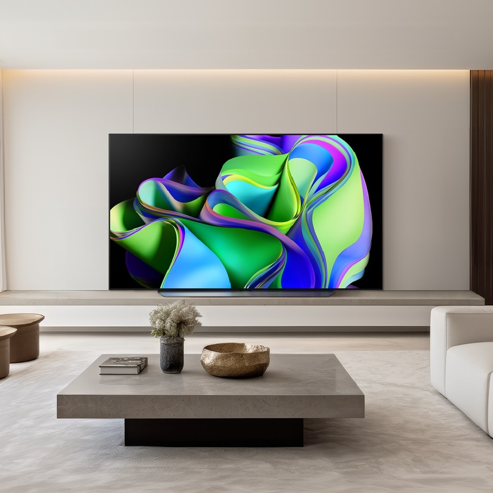 TV LG 올레드 evo (스탠드형) (OLED83C3QS.AKRG) 메인이미지 1