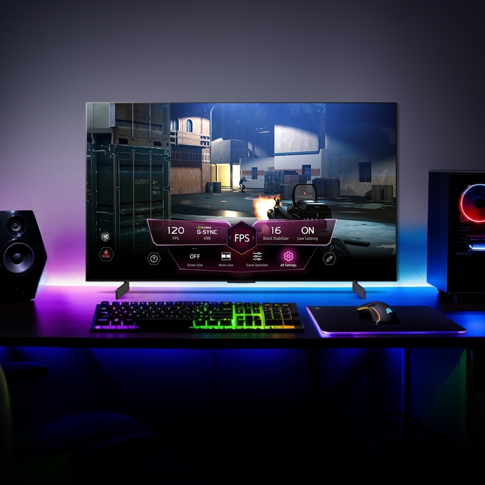 TV LG 올레드 evo (스탠드형) (OLED42C3CS.AKRG) 메인이미지 1