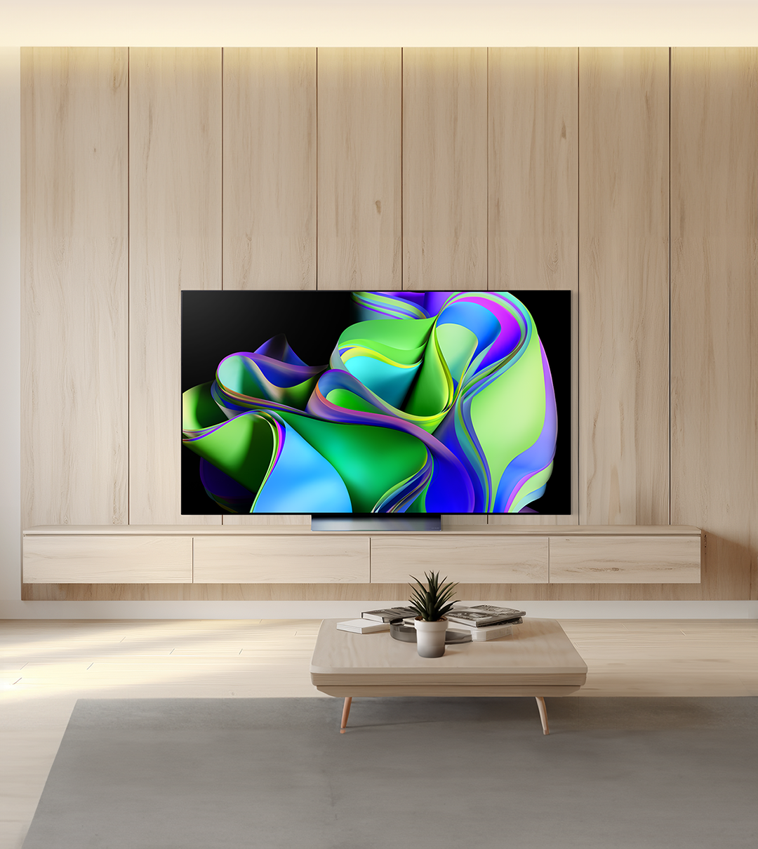 TV LG 올레드 evo (스탠드형) (OLED77C3XS.AKRG) 메인이미지 0